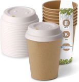Packadi Papstar ECO Koffiebeker 8oz 240 ml Bruin - 50 Stuks