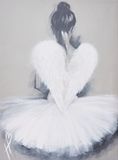 Art Group WDC99697 The Angel Wings Canvas Print, katoenmix, meerkleurig, 60 x 80 cm