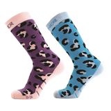 Sinner Kinderen Skisokken Dierenprint Paars/blauw - 27-30