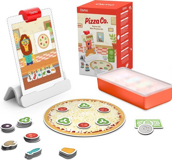Osmo 901-00043 Pizza Co. Starter Kit-Ages 5-12-communicatie vaardigheden en wiskunde iPad-basis inbegrepen