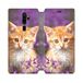 Beschermhoes Oppo Beschermhoes van leer voor Oppo A9 (2020), violet