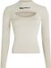 Karl Lagerfeld A4w18013 Trui Met Hoge Hals Beige L Vrouw