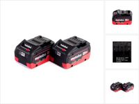 Metabo basis accuset 18V met 2x LiHD 8.0Ah accu
