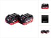 Metabo basis accuset 18V met 2x LiHD 8.0Ah accu