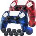 oCreon PlayStation 5 Thumbgrips - Silicone Controller Cover Skin Case with Pro Thumb Grips