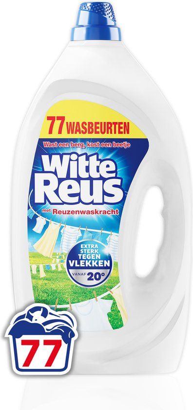 Witte Reus Gel - Wasmiddel - Witte Was - 77 Wasbeurten - 3.5L