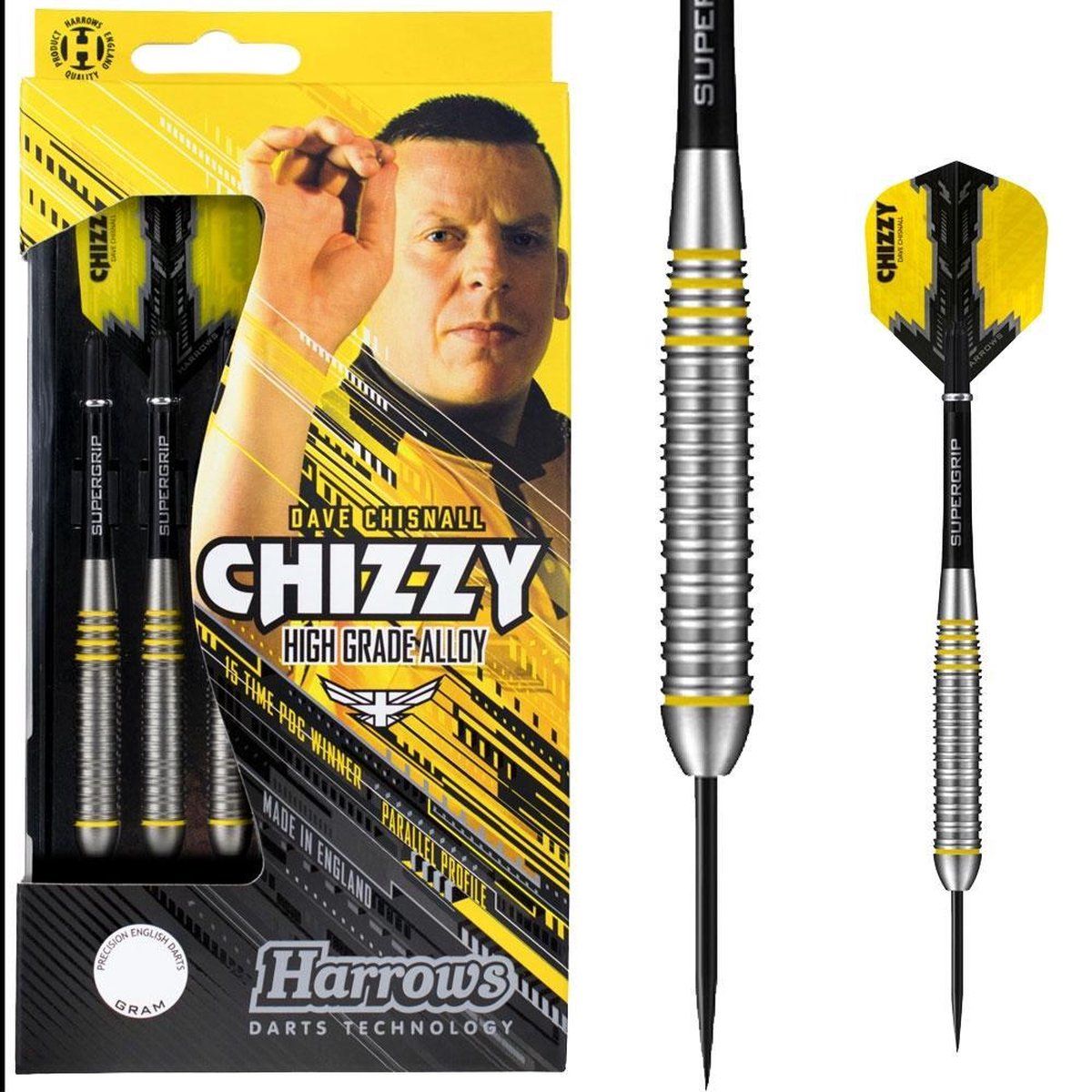 Harrows Chizzy High Grade Alloy Steeltip Dartpijlen - 24 Gram