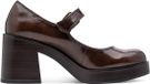 Tamaris Core Dames Pumps - BROWN PATENT