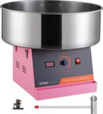 VEVOR Elektrische Suikerspinmachine, 1000 W, Commerciële Suikerspinmachine met Roestvrijstalen Kom en Suikerlepel, Perfect voor Thuis, Kinderverjaardag, Familiefeest (Roze)