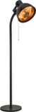 Perel Staande Terrasverwarmer - 2000W - Carbon - Zwart - Retrodesign - IPX4