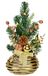 Mini-kerstboom in vaas, kerstdecoratie met kerstballen, bessen, appel, dennentakken, dennenboom, wooncultuur, kunstplant, decoratieve plant, kamerplant, tafeldecoratie