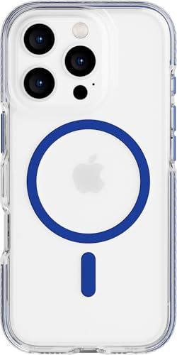 Tech21 EvoCrystal voor iPhone 16 Pro Compatibel met MagSafe - Impact Protection Case 15x Militaire Standaard Getest - in Blauw