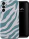 Selencia Hoesje Samsung Galaxy A15 (5G/4G) - Vivid Backcover - Colorful Zebra Pine Blue