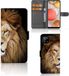 B2Ctelecom GSM Hoesje Samsung Galaxy A42 5G Mapje Leeuw | Book Case | Kunstleer/TPU | Multi Leeuw