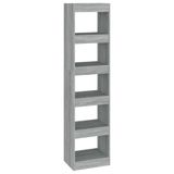 vidaXL Boekenkast/kamerscherm 40x30x166 cm grijs eikenkleurig