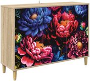 vidaXL Dressoir KIEL Sonoma 102 x 33 x 75 cm Bewerkt hout