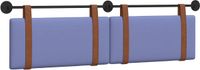 vidaXL - Hangend hoofdbord - Effen - Jeans - Blauw - 190 x 55 x 5 cm - Antiek PU