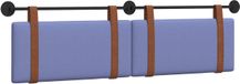 vidaXL - Hangend hoofdbord - Effen - Jeans - Blauw - 190 x 55 x 5 cm - Antiek PU
