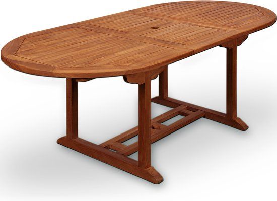 Casaria Tuintafel - FSC® gecertificeerd Eucalyptus 200x100x74cm - Bruin