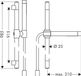 Hansgrohe AXOR Starck doucheset 0,90 m, met staafvormige handdouche 2jet, messing