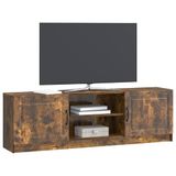 vidaXL TV-kast Gerookt eiken 150 x 31 x 47 cm Bewerkt hout