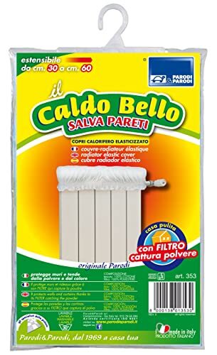 Parodi&Parodi Parodi&Parodi Caldo Bello – elastische radiatorafdekking beschermt muren en gordijnen perfect tegen het opstijgende stof van de radiator, uittrekbaar tot 60 cm, kleur: ivoor, art.nr.: 353