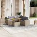 Maison Exclusive - Ensemble de meubles de jardin 6 pièces avec canapé et coussins, beige, en polyrotin