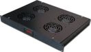XtendLan Système de ventilation pour espace 1U, avec thermostat, 4 ventilateurs, profondeur 350mm, marquage CE