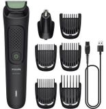PHILIPS Series 3000, multifunctionele tondeuse, 7-in-1, 6 standen voor de lengte, 60 minuten draadloze gebruikstijd