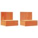 vidaXL Nachtkastje 2 st wasbruin 42 x 32,5 x 40 cm massief grenenhout