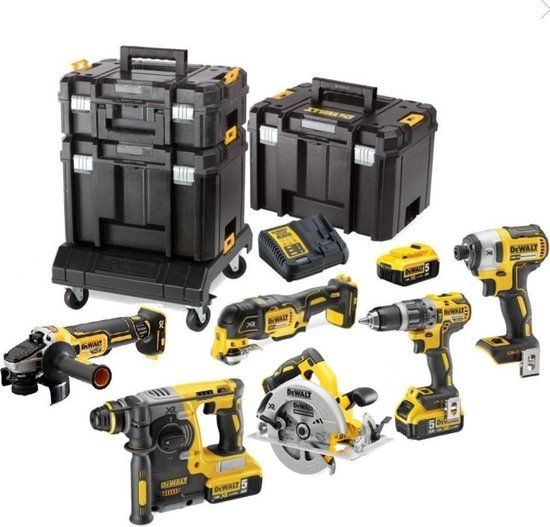 DeWALT DCK685P3T 18V 7-delige Accu Combiset (3x 5.0Ah) - Koolborstelloos