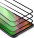 Cadorabo 3x Screenprotector voor LG K61 Transparant Zwart