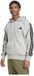 Adidas Essentials 3 Stripes Fleece Sweatshirt Met Rits Grijs M / Regular Man