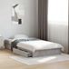 Maison Exclusive Lit de luxe avec rangement, coloris gris béton, dimensions 80 x 200 cm, fabriqué en panneaux de particules