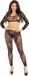 Leg Avenue Lace Fishnet Lingerie Set Zwart
