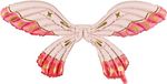 PartyDeco - Ailes Ballon aluminium Rose 100x50 cm