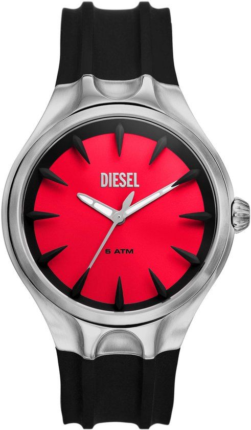 Diesel STREAMLINE DZ2202 Heren Horloge - 44mm - Zwart/Zilverkleurig