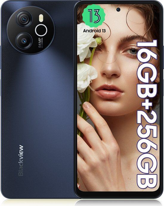 Blackview Shark 8 Smartphone - 6.78" FHD+ - 256GB - 8GB RAM - Android 13 - Black