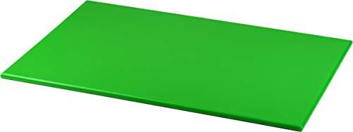 Grunwerg CB-1218G Gekleurde hoog gecomprimeerde snijplank van hygiënisch polyethyleen – groen, 45 x 30 x 1 cm, kleurgecodeerd, voorkomt kruisbesmetting, geschikt voor salades en fruit, 48 x 30 x 1 cm
