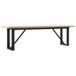 Table basse O-frame 160x40x45,5 cm pin et acier