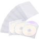 PUDSIRN Panda PUDSIRN 600 STKS CD DVD Sleeves, Premium CD Dubbelzijdige Refill Plastic Mouw voor CD en DVD Opslag Binders (Wit)