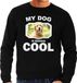 Bellatio Decorations Golden retriever my dog is serious cool zwart - heren - Golden retrievers liefhebber cadeau sweaters XXL