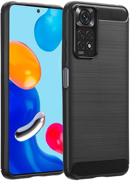 imoshion Brushed Backcover Zwart voor Xiaomi Redmi Note 11 (4G) / Note 11S (4G)