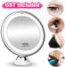 OEM Make-up spiegel met 10x vergroting en LED-licht, 360 graden draaibaar