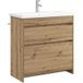 Maison Exclusive Ensemble de meubles de salle de bain "Exclusive" en chêne artisanal, dimensions : 81 x 40 x 84,5 cm