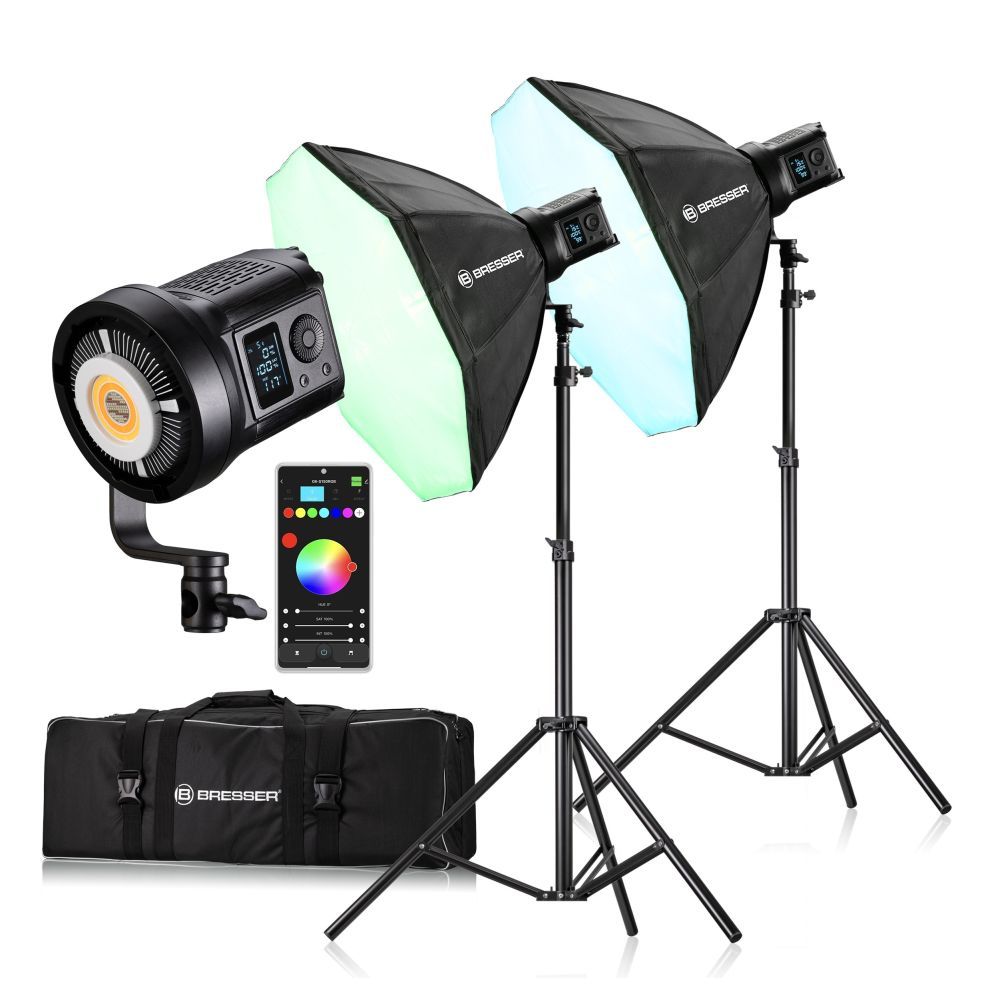 Bresser BR-135RGB COB LED Light Duo Kit