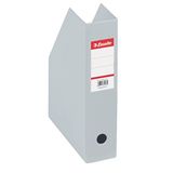 Esselte, tijdschriftenrek PVC, rugbreedte 7 cm, A4, grijs, 56008