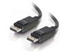C2G 54400 DisplayPort-kabel met latches M/M, 8K UHD compatibel - digitale audio video, zwart (3 voet, 0,91 meter)