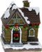 Merkloos / Sans marque Koopman International Kersthuisje Geel Polystone 14 cm