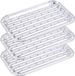BBQ Collection Set de 10x pièces de barquettes de barbecue rectangulaires 11 x 18 cm - Grillades de viande - Grille de barbecue